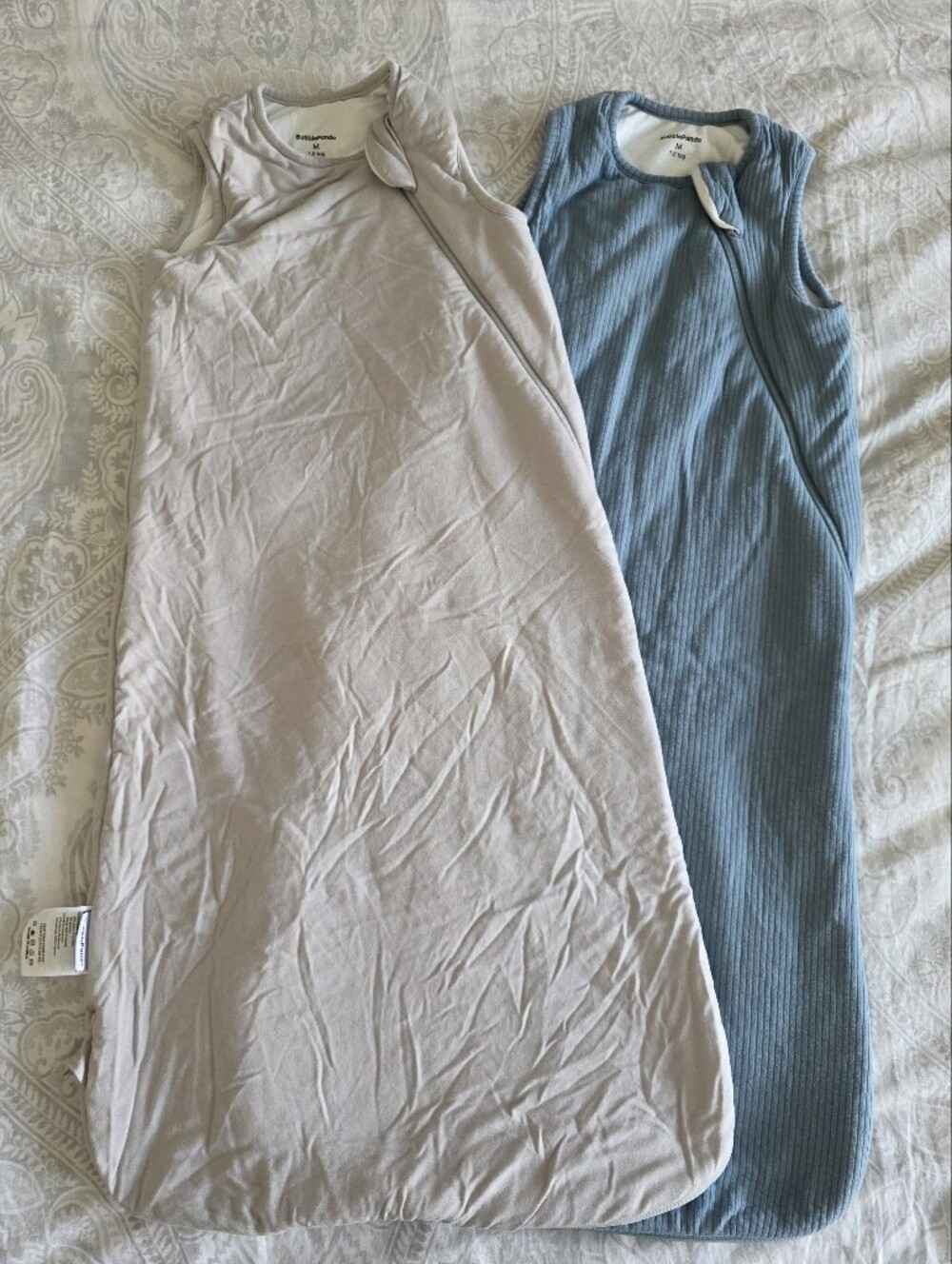 BubblePanda Bamboo Sleep Sack, Set Of TWO In Size M, 1.0tog